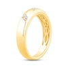 Thumbnail Image 2 of Now + Forever Men's Diamond Wedding Band 1/10 ct tw Round-cut 10K Yellow Gold