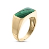 Thumbnail Image 1 of Men's Malachite Ring 10K Yellow Gold - Size 10