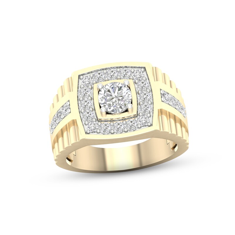 Men's Lab-Created Diamonds by KAY Ring 1-1/2 ct tw 14K Yellow Gold