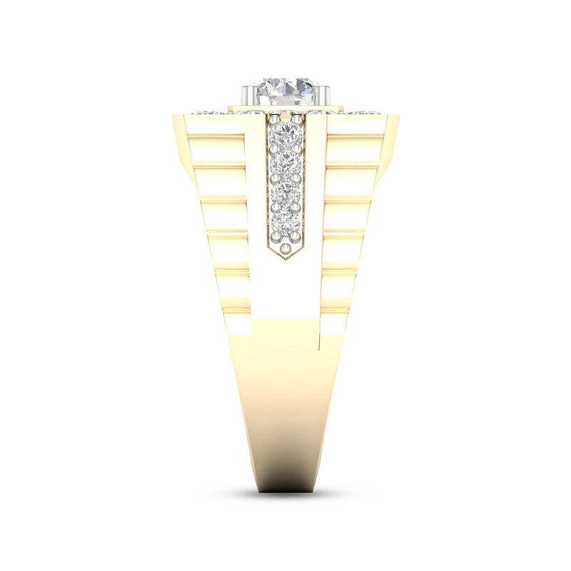 Men's Lab-Created Diamonds by KAY Ring 1-1/2 ct tw 14K Yellow Gold