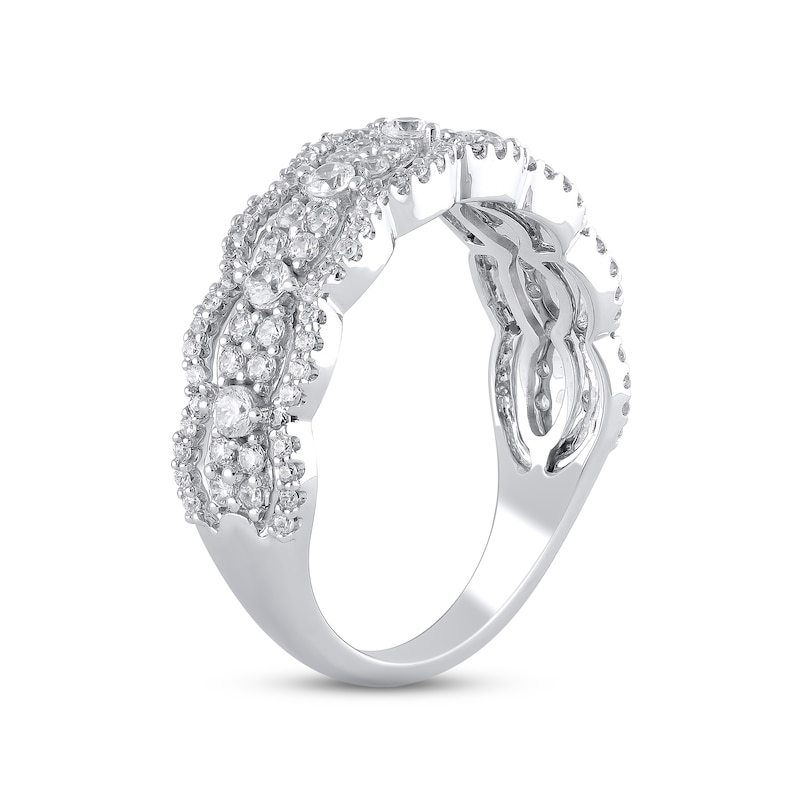 Main Image 2 of Diamond Ring 3/4 ct tw Round-cut 10K White Gold