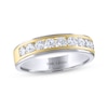 Thumbnail Image 0 of Men's THE LEO Diamond Wedding Band 1 ct tw Round-cut 14K Two-Tone Gold