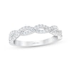 THE LEO First Light Round-Cut Diamond Wedding Band 1/3 ct tw 14K White Gold