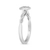 Thumbnail Image 1 of Hallmark Diamonds Oval Promise Ring 1/5 ct tw Sterling Silver