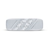 Thumbnail Image 2 of Men's Diamond Wedding Band 3/8 ct tw Round-cut 10K White Gold