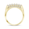 Thumbnail Image 2 of Men's Diamond Ring 1 ct tw Baguette & Round-cut 10K Yellow Gold