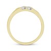 Thumbnail Image 3 of Now + Forever Men's Diamond Grooved Wedding Band 1/6 ct tw Round-cut 10K Yellow Gold