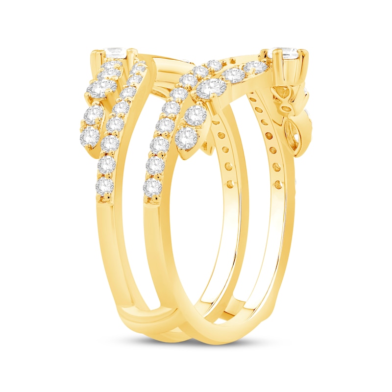 Main Image 2 of Now + Forever Diamond Chevron Enhancer Ring 1 ct tw 14K Yellow Gold