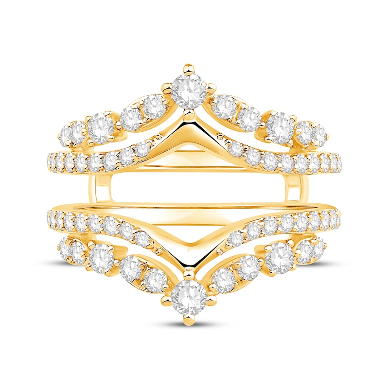 Main Image 3 of Now + Forever Diamond Chevron Enhancer Ring 1 ct tw 14K Yellow Gold