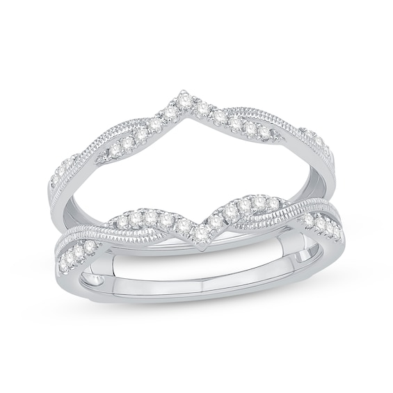 Now + Forever Diamond Vintage-Inspired Enhancer Ring 1/4 ct tw 14K White Gold