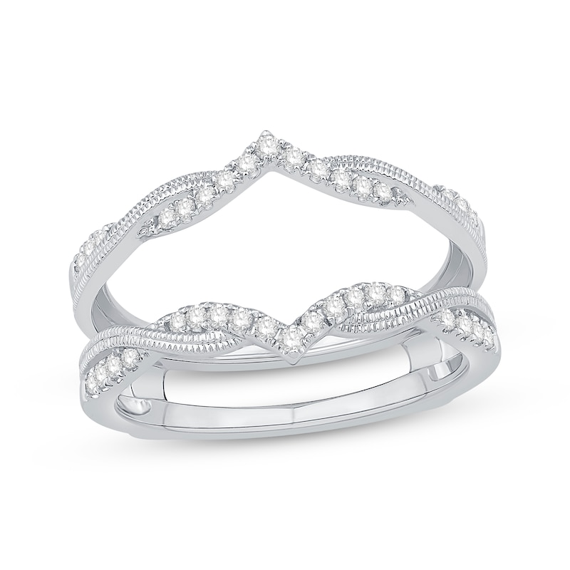 Main Image 1 of Now + Forever Diamond Vintage-Inspired Enhancer Ring 1/4 ct tw 14K White Gold