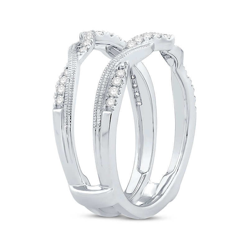 Main Image 2 of Now + Forever Diamond Vintage-Inspired Enhancer Ring 1/4 ct tw 14K White Gold