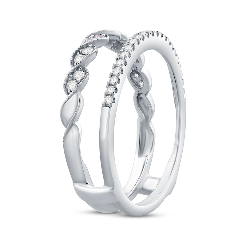 Main Image 2 of Now + Forever Diamond Enhancer Ring 1/4 ct tw 14K White Gold