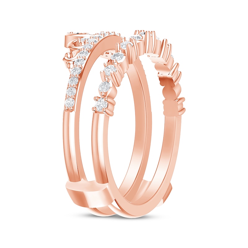 Main Image 2 of Now + Forever Diamond Tiara Enhancer Ring 3/8 ct tw 14K Rose Gold