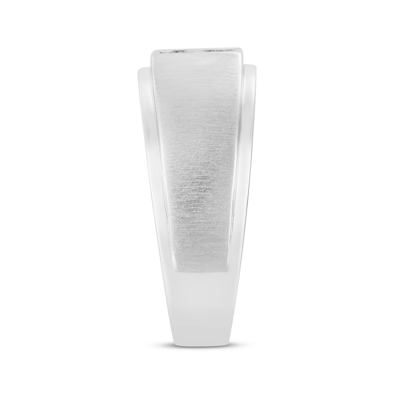 Main Image 2 of Now + Forever Men’s Square-Cut Diamond Wedding Band 1/6 ct tw 10K White Gold