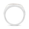 Thumbnail Image 3 of Now + Forever Men’s Diamond Angled Wedding Band 1/4 ct tw 10K Two-Tone Gold
