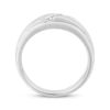 Thumbnail Image 3 of Now + Forever Men’s Diamond Wedding Band 1/10 ct tw 10K White Gold