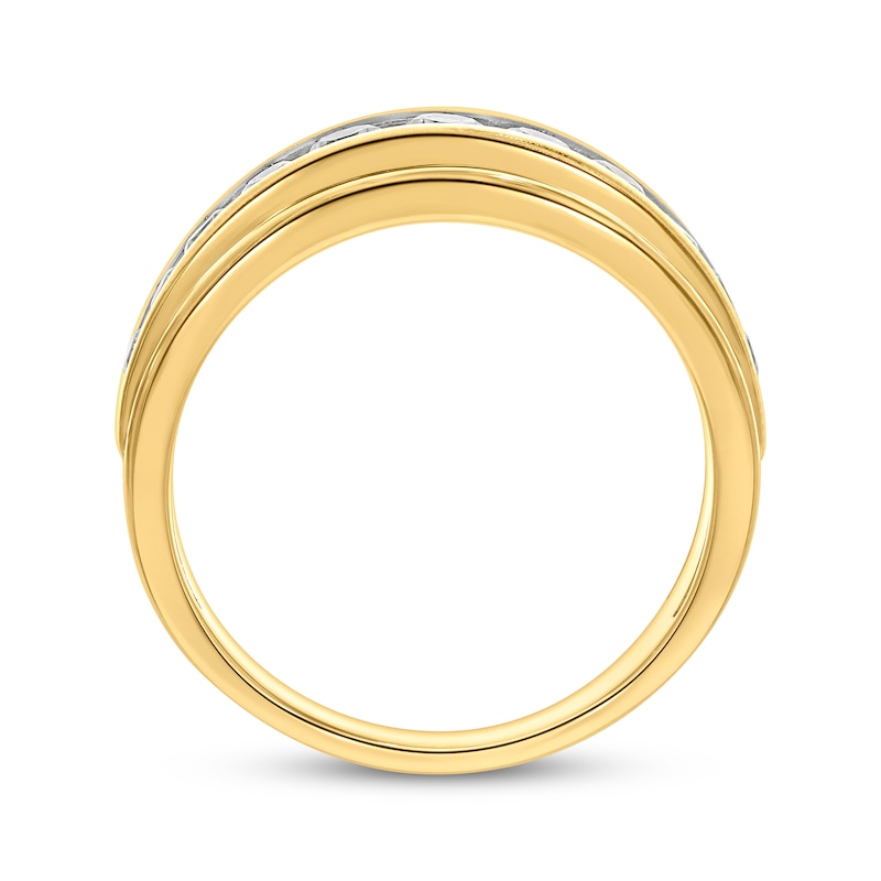 Main Image 3 of Now + Forever Men’s Diamond Wedding Band 1 ct tw 10K Yellow Gold
