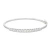 Thumbnail Image 0 of Lab-Created Diamonds by KAY Graduated Bangle Bracelet 2 ct tw 14K White Gold 7.25"