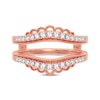 Diamond Vintage-Inspired Enhancer Ring 1/3 ct tw Round-cut 14K Rose Gold