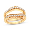 Diamond Vintage-Inspired Enhancer Ring 1/3 ct tw Round-cut 14K Yellow Gold