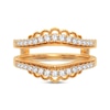Thumbnail Image 2 of Diamond Vintage-Inspired Enhancer Ring 1/3 ct tw Round-cut 14K Yellow Gold