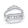 Thumbnail Image 1 of Now + Forever Diamond Vintage Style Enhancer Ring 3/8 ct tw Round-cut 14K White Gold
