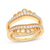 Diamond Vintage Style Enhancer Ring 3/8 ct tw Round-cut 14K Yellow Gold