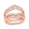 Thumbnail Image 1 of Now + Forever Diamond Double Row Enhancer Ring 5/8 ct tw Round-cut 14K Rose Gold
