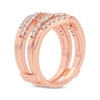 Thumbnail Image 2 of Now + Forever Diamond Double Row Enhancer Ring 5/8 ct tw Round-cut 14K Rose Gold