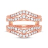 Thumbnail Image 3 of Now + Forever Diamond Double Row Enhancer Ring 5/8 ct tw Round-cut 14K Rose Gold