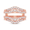 Thumbnail Image 2 of Diamond Double Row Enhancer Ring 5/8 ct tw Round-cut 14K Rose Gold