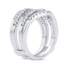 Thumbnail Image 2 of Now + Forever Diamond Double Row Enhancer Ring 5/8 ct tw Round-cut 14K White Gold