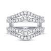 Thumbnail Image 2 of Diamond Double Row Enhancer Ring 5/8 ct tw Round-cut 14K White Gold