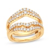 Thumbnail Image 1 of Now + Forever Diamond Double Row Enhancer Ring 5/8 ct tw Round-cut 14K Yellow Gold