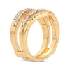 Thumbnail Image 2 of Now + Forever Diamond Double Row Enhancer Ring 5/8 ct tw Round-cut 14K Yellow Gold