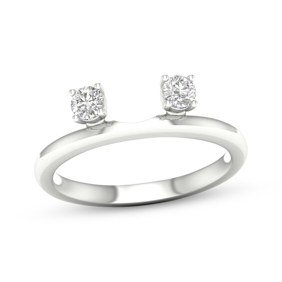 Now + Forever Round-Cut Diamond Enhancer Ring 1/4 ct tw 14K White Gold