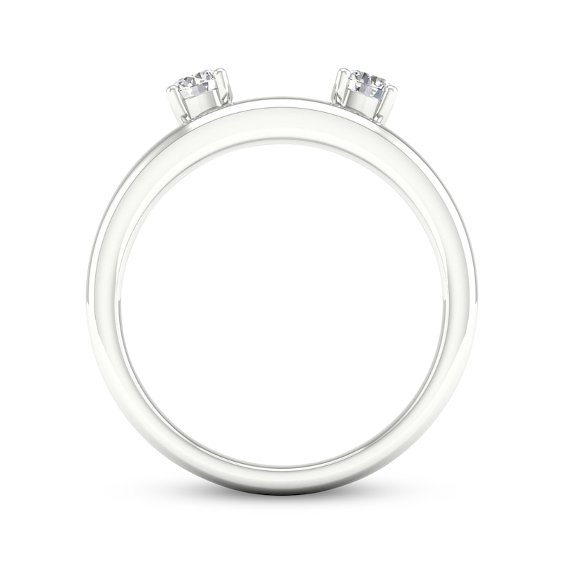 Main Image 4 of Now + Forever Round-Cut Diamond Enhancer Ring 1/4 ct tw 14K White Gold