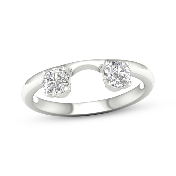 Now + Forever Round-Cut Diamond Enhancer Ring 1/2 ct tw 14K White Gold