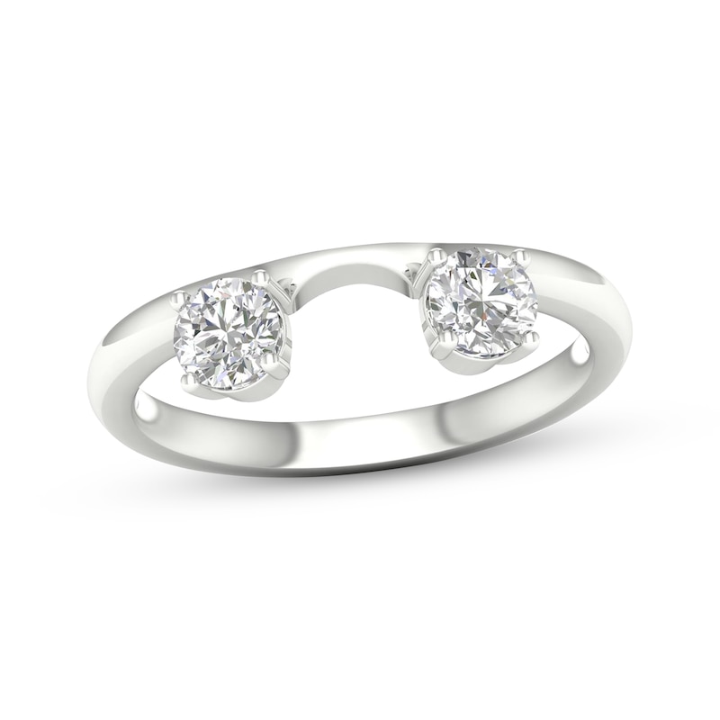Main Image 1 of Now + Forever Round-Cut Diamond Enhancer Ring 1/2 ct tw 14K White Gold