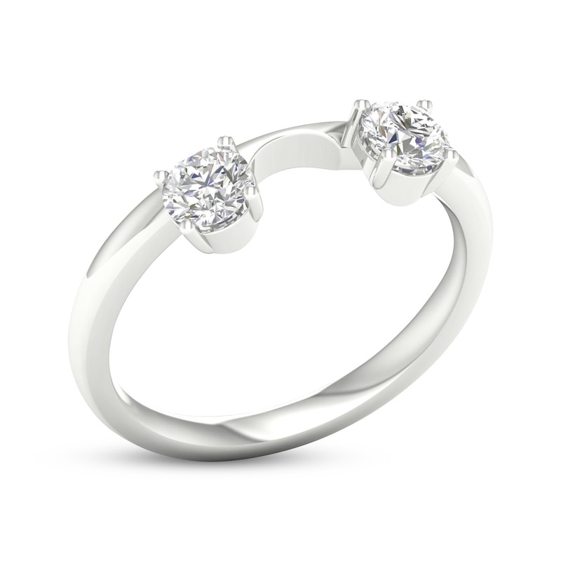 Round-Cut Diamond Enhancer Ring 1/2 ct tw 14K White Gold | Kay