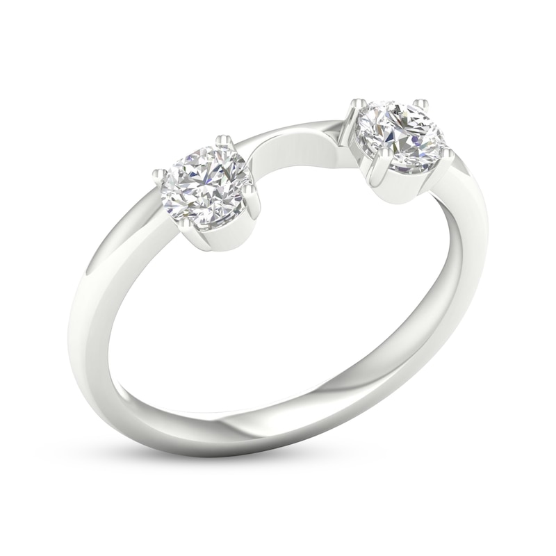 Main Image 2 of Now + Forever Round-Cut Diamond Enhancer Ring 1/2 ct tw 14K White Gold