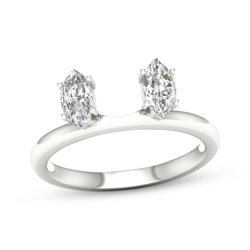 Main Image 1 of Now + Forever Marquise-Cut Diamond Enhancer Ring 1/2 ct tw 14K White Gold