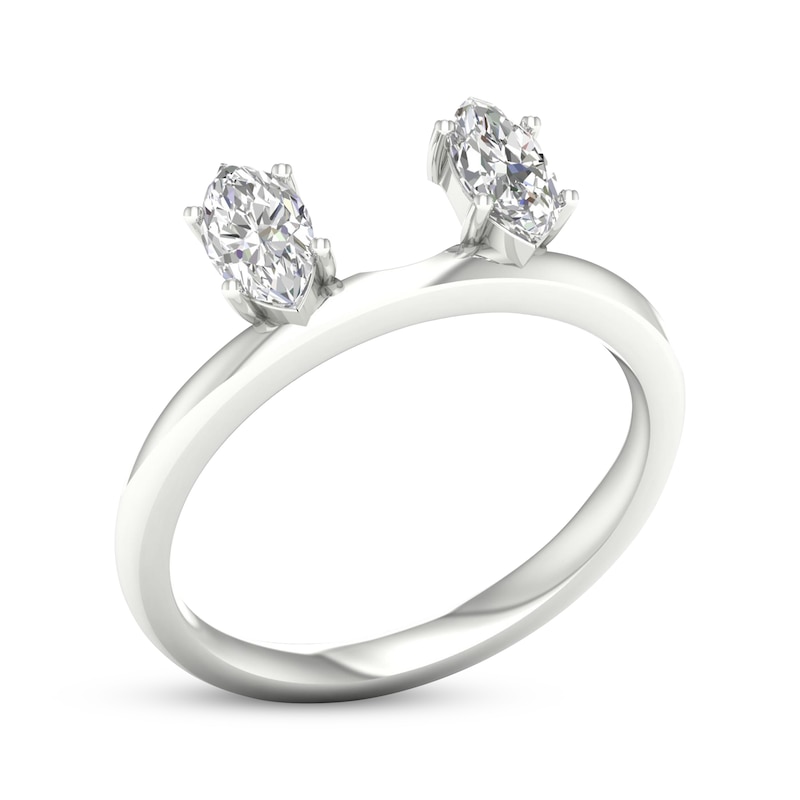 Main Image 2 of Now + Forever Marquise-Cut Diamond Enhancer Ring 1/2 ct tw 14K White Gold
