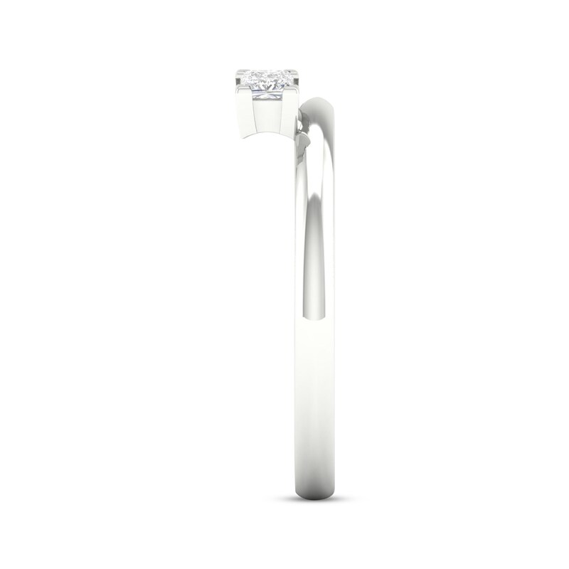 Main Image 3 of Now + Forever Princess-Cut Diamond Enhancer Ring 1/4 ct tw 14K White Gold