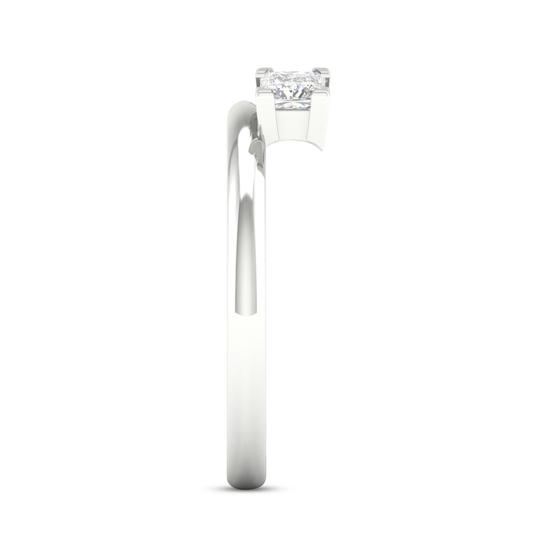 Main Image 3 of Now + Forever Princess-Cut Diamond Enhancer Ring 1/2 ct tw 14K White Gold