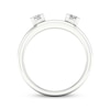 Thumbnail Image 4 of Now + Forever Princess-Cut Diamond Enhancer Ring 1/2 ct tw 14K White Gold
