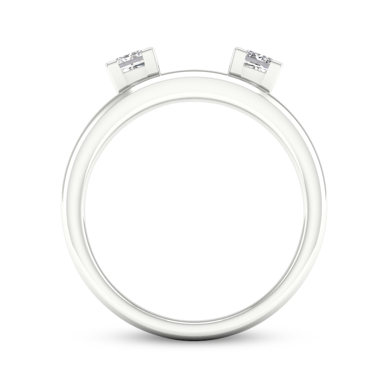 Main Image 4 of Now + Forever Princess-Cut Diamond Enhancer Ring 1/2 ct tw 14K White Gold