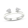 Thumbnail Image 1 of Now + Forever Pear-Shaped Diamond Enhancer Ring 1/4 ct tw 14K White Gold