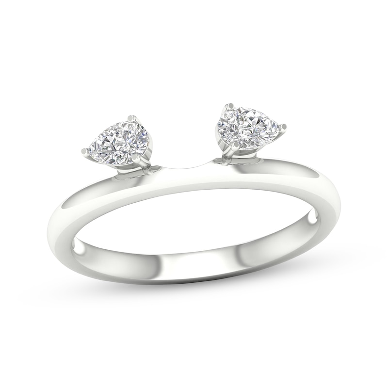 Main Image 1 of Now + Forever Pear-Shaped Diamond Enhancer Ring 1/4 ct tw 14K White Gold